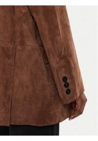 Weekend Max Mara Kurtka skórzana Oggi 2425446021 Brązowy Regular Fit. Kolor: brązowy. Materiał: skóra #3