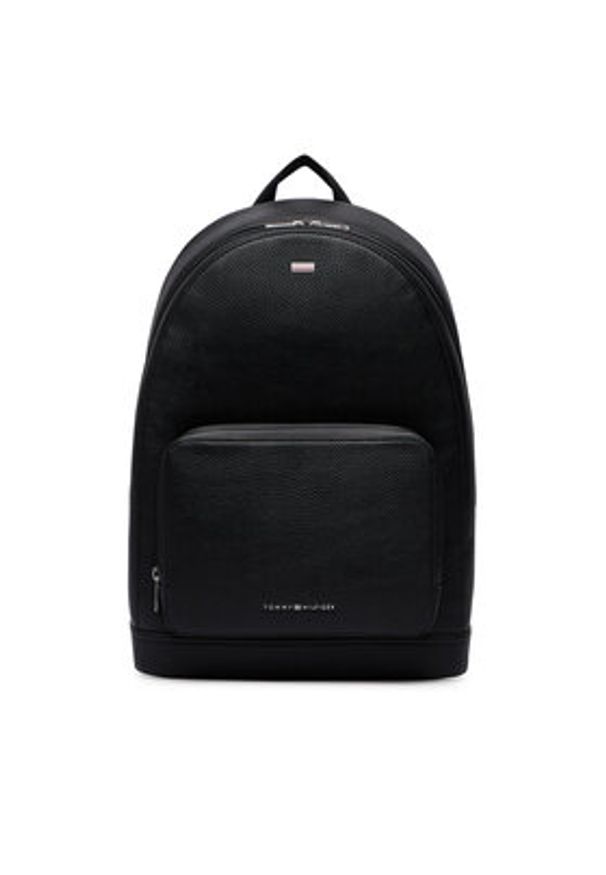 TOMMY HILFIGER - Tommy Hilfiger Plecak Th Central Backpack AM0AM14431 Czarny. Kolor: czarny. Materiał: skóra