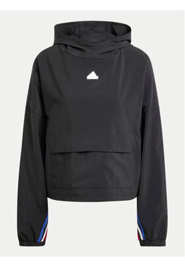 Adidas - adidas Bluza Express IX3742 Czarny Loose Fit. Kolor: czarny. Materiał: syntetyk