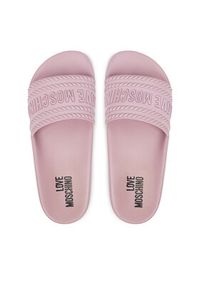 Love Moschino - LOVE MOSCHINO Klapki JA28342G0OI22600 Różowy. Kolor: różowy. Materiał: syntetyk #2