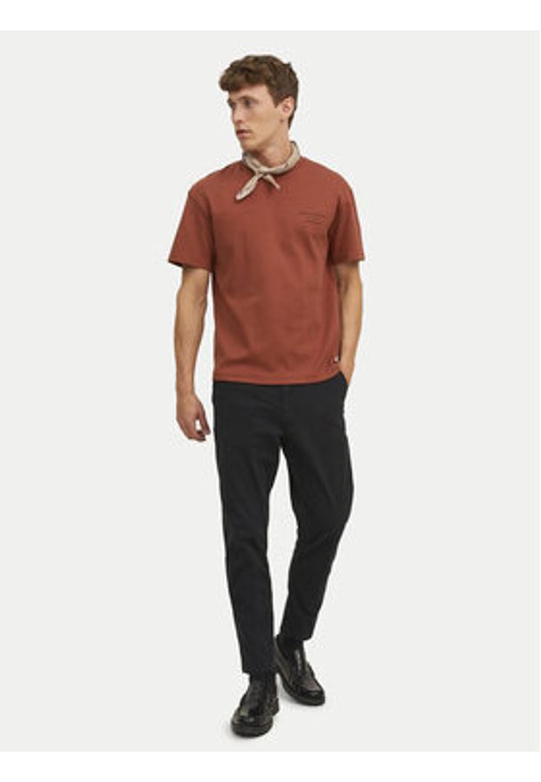 Jack & Jones Chinosy Harlow 12242188 Czarny Tapered Fit. Kolor: czarny. Materiał: bawełna