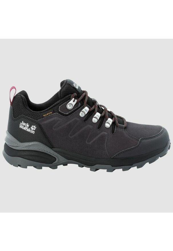 Buty trekkingowe damskie Jack Wolfskin Refugio Texapore Low. Kolor: czerwony, wielokolorowy, fioletowy, szary. Materiał: materiał, syntetyk. Sezon: lato