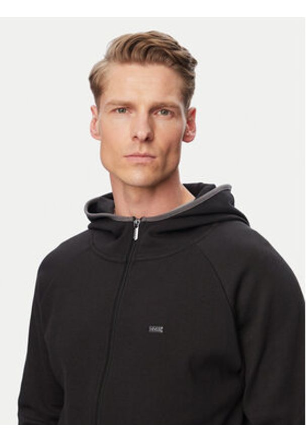 BOSS Bluza Sense 50557206 Czarny Regular Fit. Kolor: czarny. Materiał: bawełna