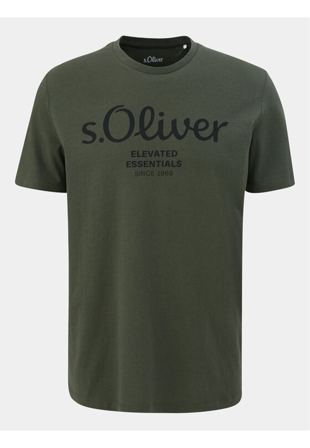s.Oliver T-Shirt 2139909 Zielony Regular Fit. Kolor: zielony. Materiał: bawełna