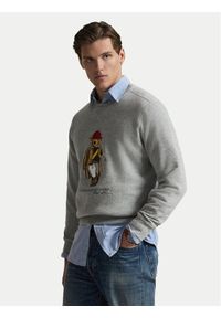 Polo Ralph Lauren Bluza 710B14625002 Szary Regular Fit. Typ kołnierza: polo. Kolor: szary. Materiał: bawełna #1