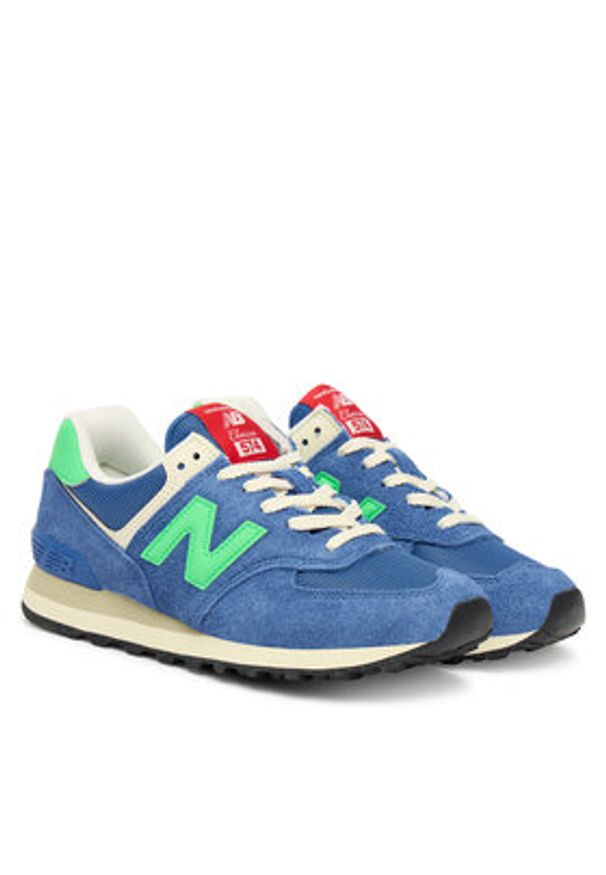 New Balance Sneakersy U574BSC W Niebieski. Kolor: niebieski. Materiał: zamsz, skóra. Model: New Balance 574