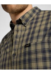 Lee - MESKA KOSZULA LEE BUTTON DOWN GREEN 112355644. Typ kołnierza: button down #4