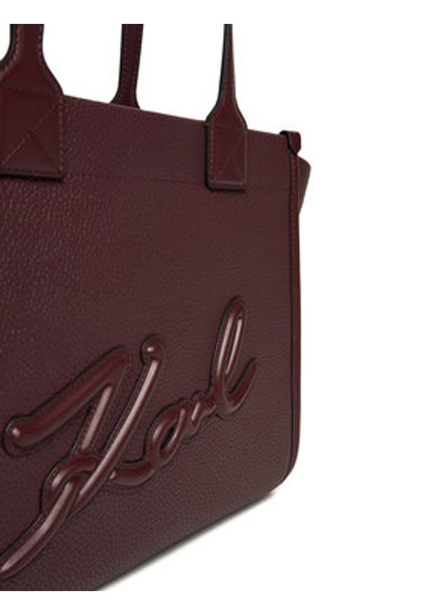 Karl Lagerfeld - KARL LAGERFELD Torebka A4W30258 Bordowy. Kolor: czerwony. Materiał: skórzane