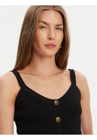 Guess Top W5YR10 Z0130 Czarny Regular Fit. Kolor: czarny. Materiał: syntetyk #4