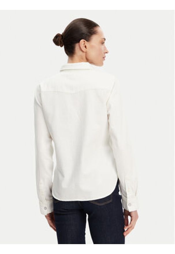 Guess Koszula W5GH35 D5NW1 Biały Regular Fit. Kolor: biały. Materiał: bawełna