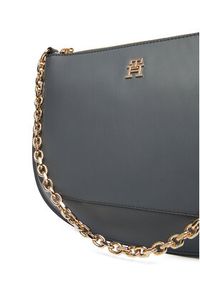 TOMMY HILFIGER - Tommy Hilfiger Torebka Th Glam Conv Med Crossover AW0AW18143 Szary. Kolor: szary. Materiał: skórzane #3