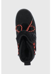 Ugg - UGG Śniegowce zamszowe kolor czarny. Nosek buta: okrągły. Zapięcie: sznurówki. Kolor: czarny. Materiał: zamsz #4