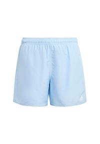 Adidas - Classic Badge of Sport Swim Shorts. Kolor: niebieski. Materiał: tkanina