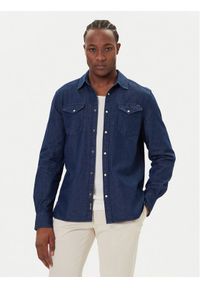 Mustang Koszula jeansowa Duver 1016950 Granatowy Regular Fit. Kolor: niebieski. Materiał: bawełna #1