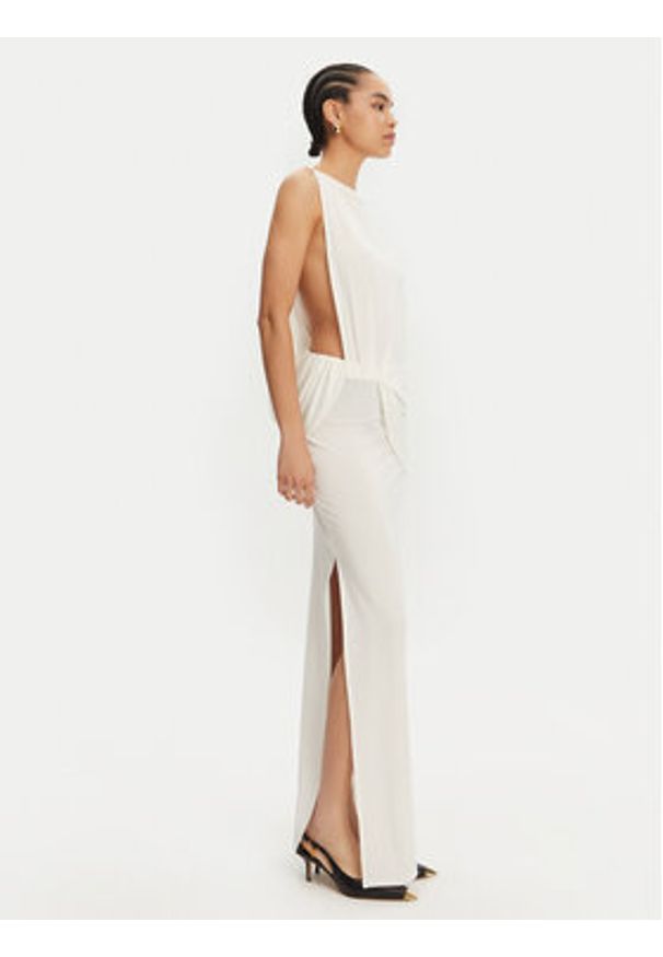 JACQUEMUS Sukienka wieczorowa La Robe Peplo Longue 25E251DR2302381 100 Biały Regular Fit. Kolor: biały. Materiał: wiskoza. Styl: wizytowy