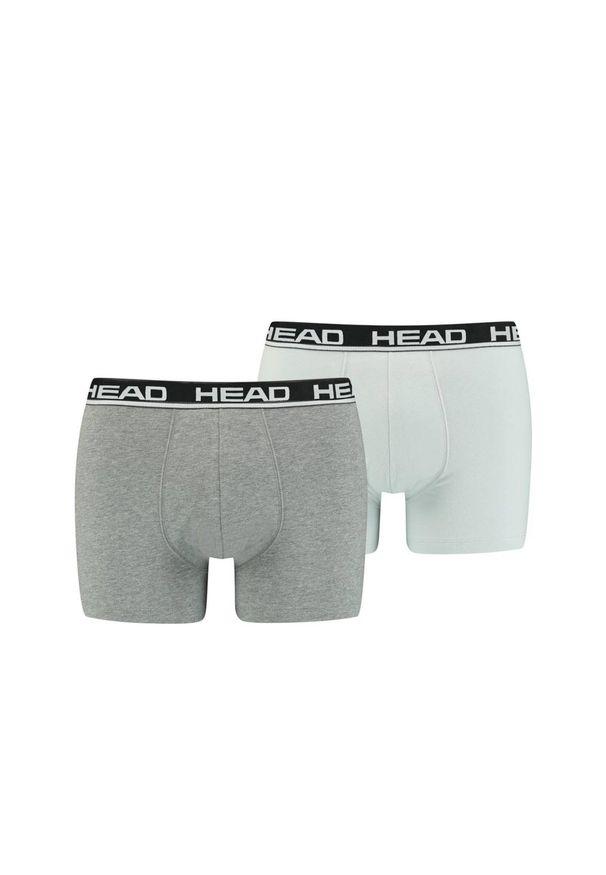 Bokserki męskie Head Basic Boxer 2 Pack. Kolor: szary. Sport: fitness