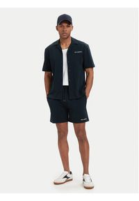 Karl Lagerfeld - KARL LAGERFELD Szorty kąpielowe B2M46064 Granatowy Regular Fit. Kolor: niebieski. Materiał: bawełna #4