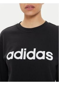 Adidas - adidas Bluza Essentials Linear IC6878 Czarny Regular Fit. Kolor: czarny. Materiał: bawełna #3