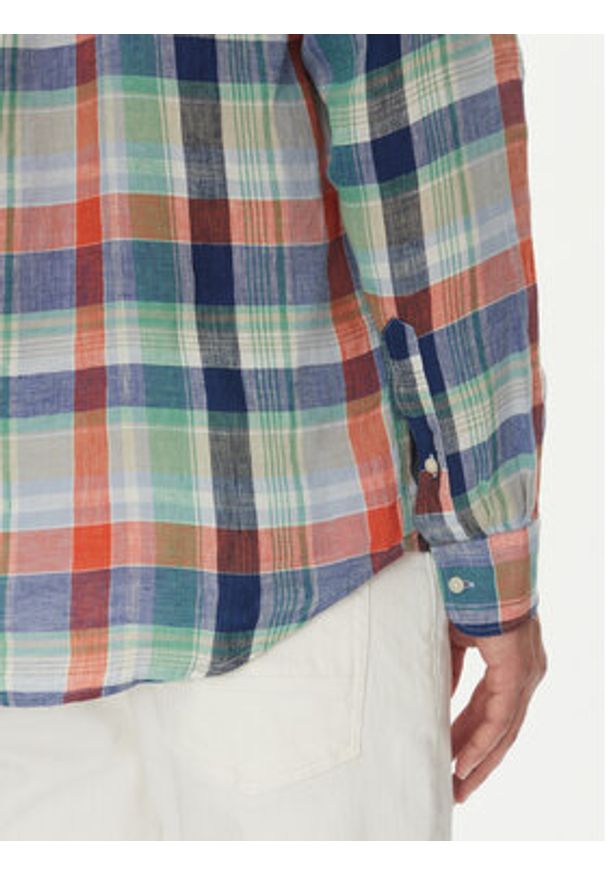 TOMMY HILFIGER - Tommy Hilfiger Koszula Summer Madras MW0MW39166 Kolorowy Regular Fit. Materiał: len. Wzór: kolorowy