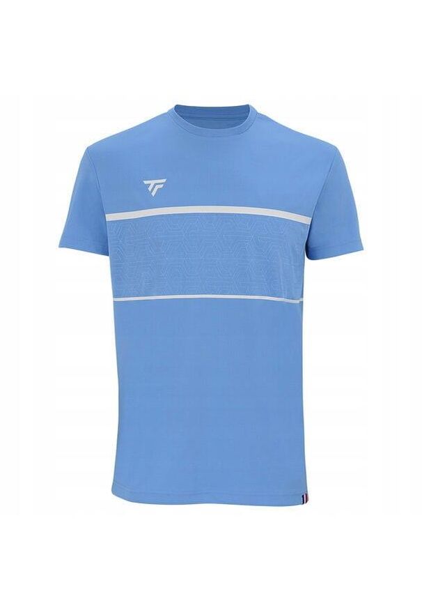 TECNIFIBRE - Koszulka T-shirt tenisowa dziecięca Tecnifibre Team Tech Tee. Kolor: niebieski. Sport: tenis