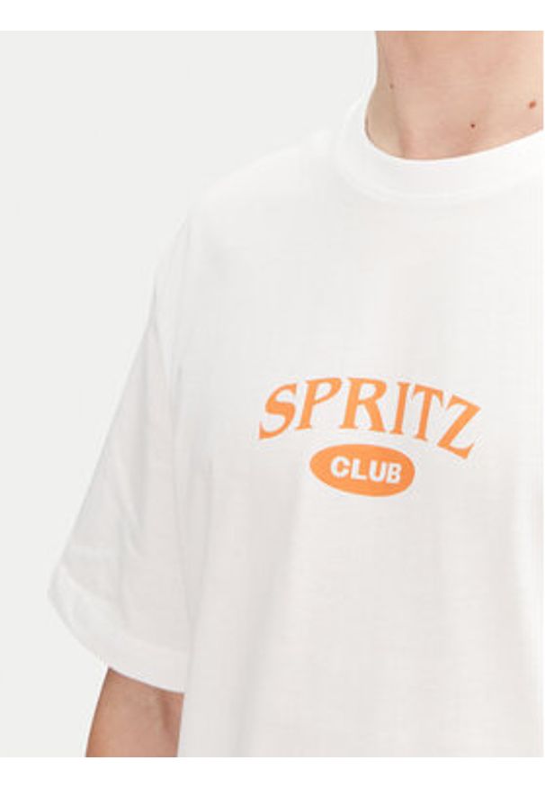 Only & Sons T-Shirt Spritz 22034398 Biały Relaxed Fit. Kolor: biały. Materiał: bawełna