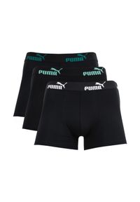 Bokserki męskie Puma 3-pack. Kolor: czarny. Materiał: bawełna. Długość: długie. Sport: fitness #1