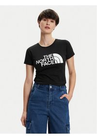 The North Face T-Shirt Easy NF0A87N6 Czarny Regular Fit. Kolor: czarny. Materiał: bawełna