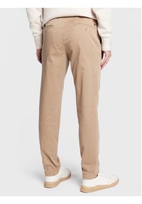 TOMMY HILFIGER - Tommy Hilfiger Spodnie materiałowe Chelsea Satin MW0MW29651 Beżowy Relaxed Fit. Kolor: beżowy. Materiał: bawełna #4