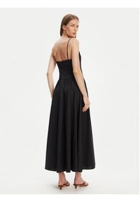 STAUD Sukienka letnia Dena R24S2109PO Czarny Slim Fit. Kolor: czarny. Materiał: bawełna. Sezon: lato #5