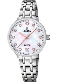 Zegarek damski Festina F20718-1 CYRKONIE srebrny. Kolor: srebrny #1