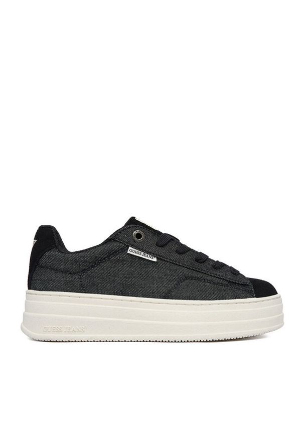 Guess Jeans Sneakersy WBEO-GSJ0917 Czarny. Kolor: czarny. Materiał: materiał