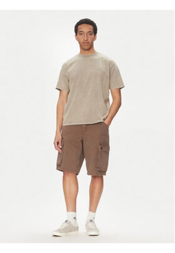 Levi's® Szorty jeansowe 478™ 001GU-0003 Brązowy Baggy Fit. Kolor: brązowy. Materiał: bawełna