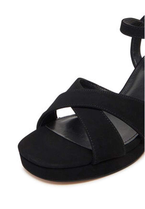 Jenny - JENNY Sandały AYLA WYL3426-3 Czarny. Kolor: czarny. Materiał: materiał