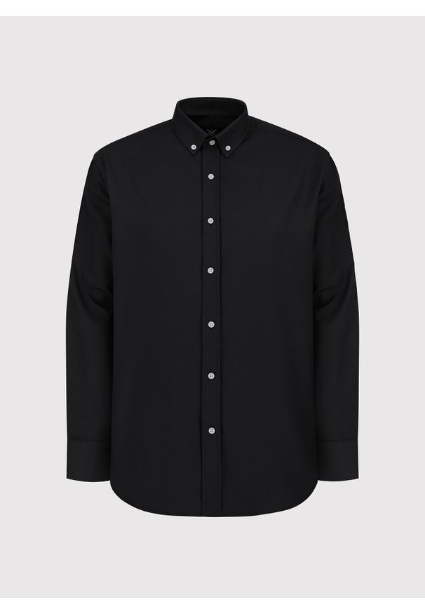 Pako Lorente - PAKO LORENTE – Czarna bawełniana koszula męska. Kolor: zielony, czarny, brązowy. Materiał: bawełna. Długość rękawa: długi rękaw. Długość: długie. Wzór: gładki