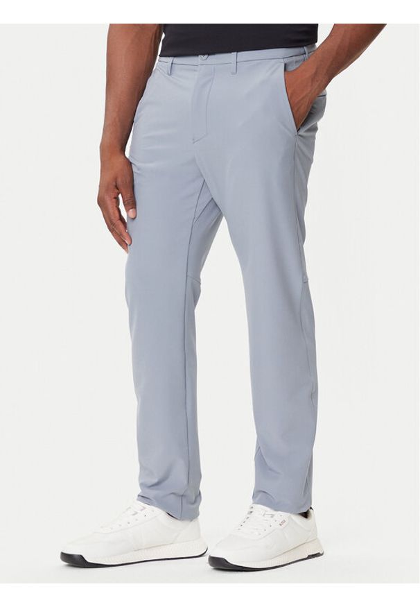 BOSS Spodnie materiałowe T_Commuter 50534303 Szary Slim Fit. Kolor: szary. Materiał: syntetyk