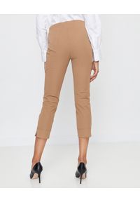 SEDUCTIVE - Kamelowe spodnie modelujące. Kolor: brązowy. Materiał: materiał. Wzór: gładki. Styl: klasyczny, elegancki #4