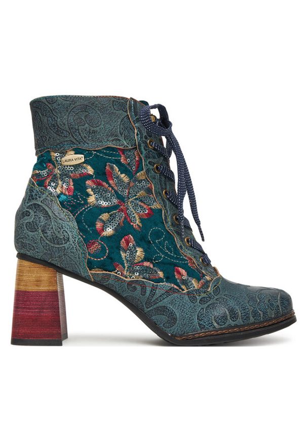 Laura Vita Trzewiki Idcano 06 Turkusowy. Kolor: turkusowy. Materiał: materiał
