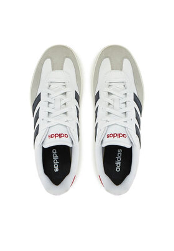 Adidas - adidas Sneakersy Barreda IH1228 Biały. Kolor: biały. Materiał: skóra