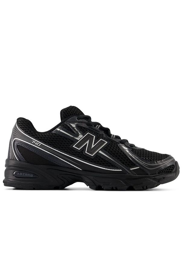 Buty unisex New Balance U740BM2 - czarne. Kolor: czarny. Materiał: materiał, syntetyk. Szerokość cholewki: normalna. Sezon: lato. Sport: turystyka piesza