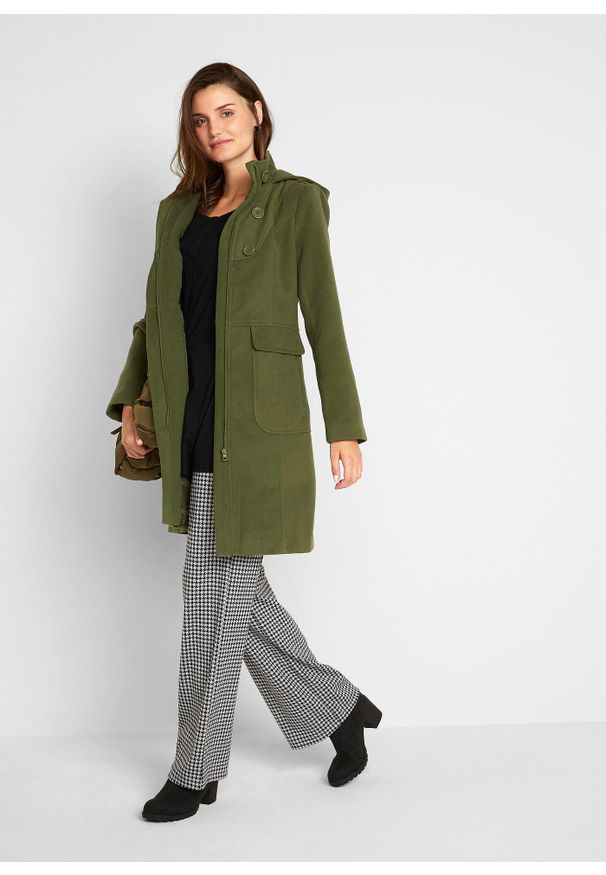 bonprix - Bluzka z długim rękawem, z wiskozy z bawełną. Kolor: czarny. Materiał: wiskoza, bawełna. Długość rękawa: długi rękaw. Długość: długie