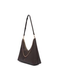 Calvin Klein Torebka Emblem Hw Pebble Shoulder Bag LV04F3495G Beżowy. Kolor: beżowy. Materiał: skórzane #3
