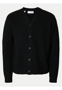 Selected Homme Kardigan Cody 16095620 Czarny Relaxed Fit. Kolor: czarny. Materiał: syntetyk #5