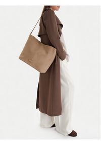 Gino Rossi - GINO ROSSI Torebka EO-LA224-19148-1 Beżowy. Kolor: beżowy. Materiał: zamszowe, skórzane #4