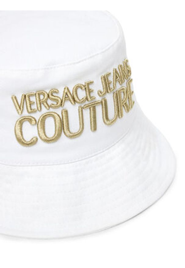 Versace Jeans Couture Kapelusz 78VAZK04 Biały. Kolor: biały. Materiał: bawełna, materiał