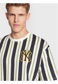 New Era T-Shirt New York Yankees Heritage Stripe 60284645 Kolorowy Oversize. Materiał: bawełna. Wzór: kolorowy #5