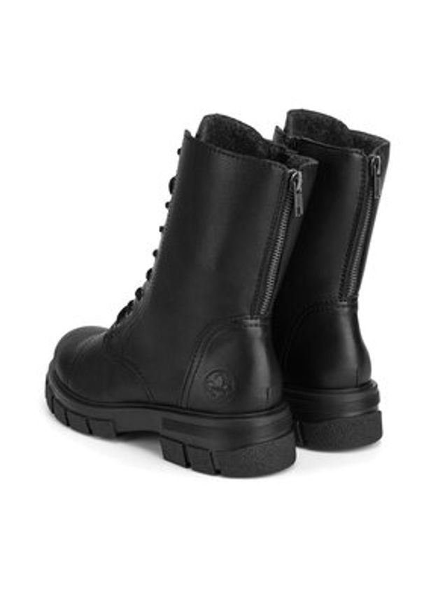 Rieker Botki Z9107-00 Czarny. Kolor: czarny. Materiał: skóra