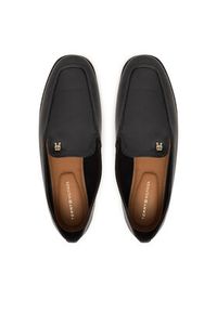 TOMMY HILFIGER - Tommy Hilfiger Lordsy Th Leather Loafer FW0FW09319 Czarny. Kolor: czarny. Materiał: skóra #5
