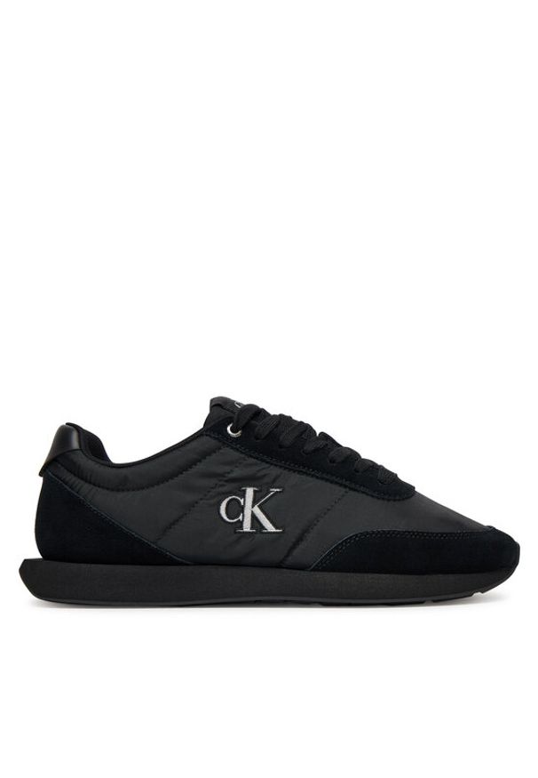 Calvin Klein Sneakersy Retro Runner Ess Mix Mat YM0YM01361 Czarny. Kolor: czarny. Materiał: materiał