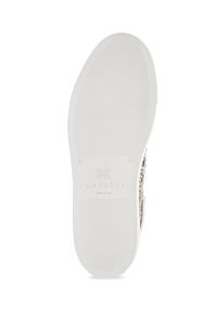Casadei - CASADEI - Srebrne sneakersy z plecionką Kicks Versilia. Kolor: srebrny. Materiał: guma #4