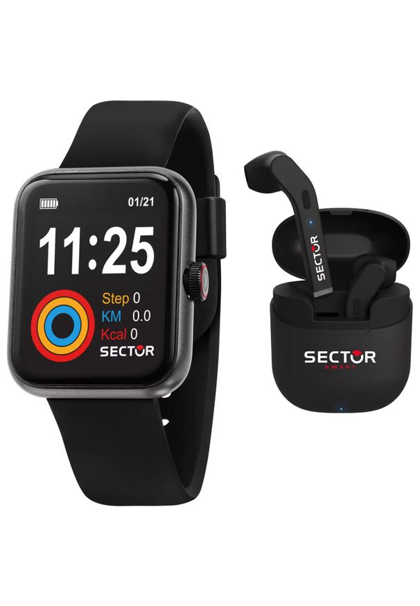 Sector - Zegarek Męski SECTOR Smartwatch S03 S-03 R3251282004. Rodzaj zegarka: smartwatch. Styl: sportowy